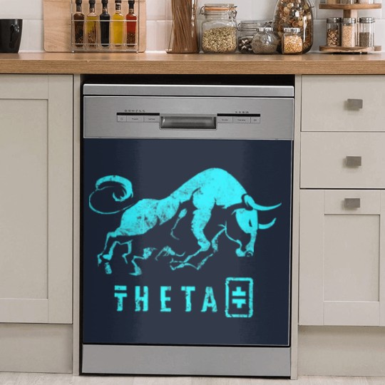 Discover THETA Crypto BULLRUN Blockchain Token Dish Washer Covers