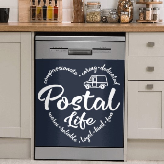 Discover Postal Life Dish Washer Covers, Postal Worker Dish Washer Covers, Mail Carrier Dish Washer Covers, Post Office Dish Washer Covers
