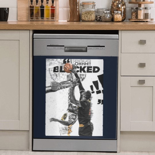 Discover LeBron James Chasedown Block Andre Iguodala Dish Washer Covers