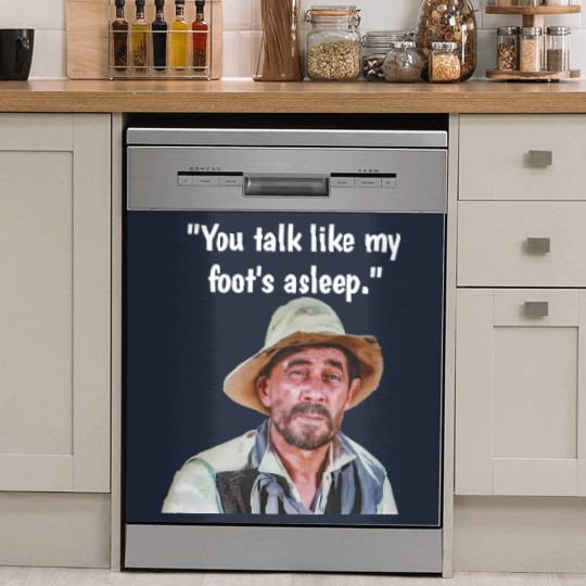 Discover Vintage TV Westerns Festus Gunsmoke "You Talk Like My Foot's Asleep"  Dish Washer Covers Dish Washer Covers