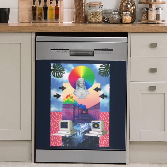 Discover Vaporwave 4 - Vaporwave - Dish Washer Covers