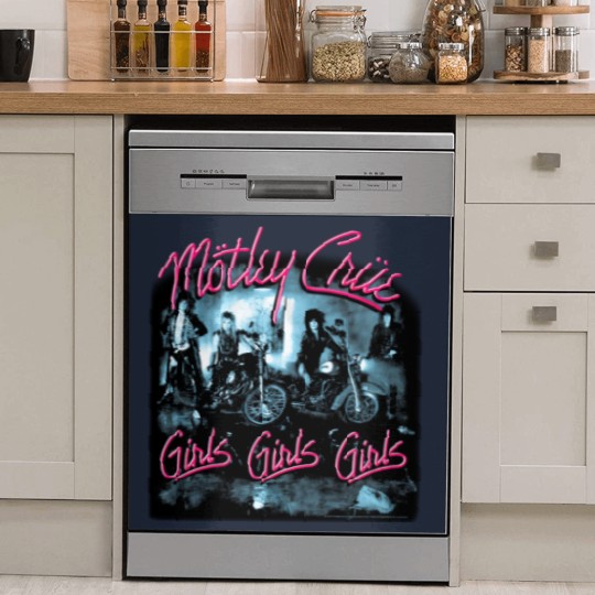 Discover Motley Crue Girls Girls Girls Black Dish Washer Covers