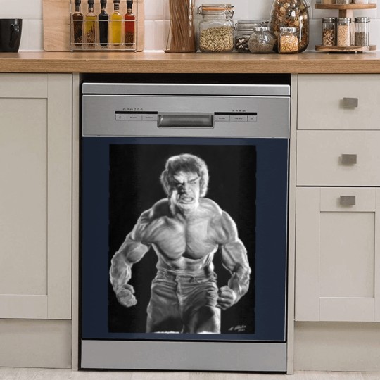 Discover Incredible Hulk watercolour painting Dish Washer Covers