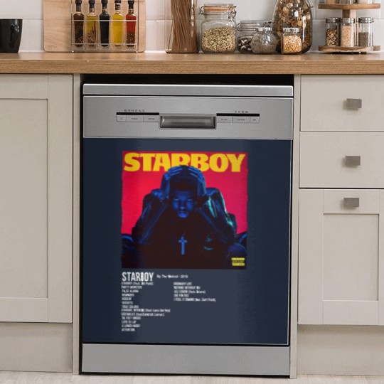 Discover Minimalist Album Music Dish Washer Covers, Weeknds Starboy Tour Album