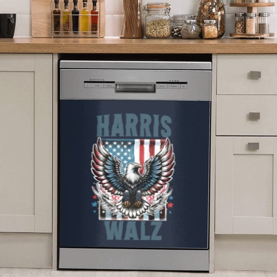 Discover Harris Walz Dish Washer Covers, Kamala Harris Walz 2024 Dish Washer Covers, Madam President Dish Washer Covers