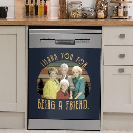 Discover The Stay Golden Thank You For Being A Friend 80s Vintage Sunset Dish Washer Covers