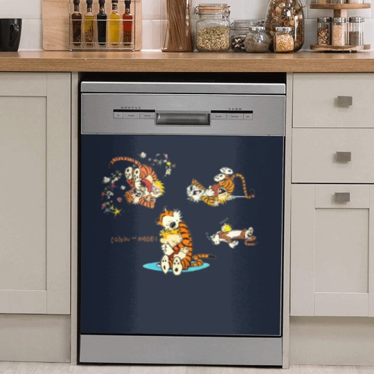 Discover calvin and hobbes bill watterson Dish Washer Covers