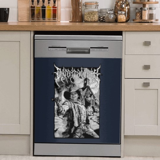 Discover Dwight Yoakam Gunslinger Black Metal Dish Washer Covers