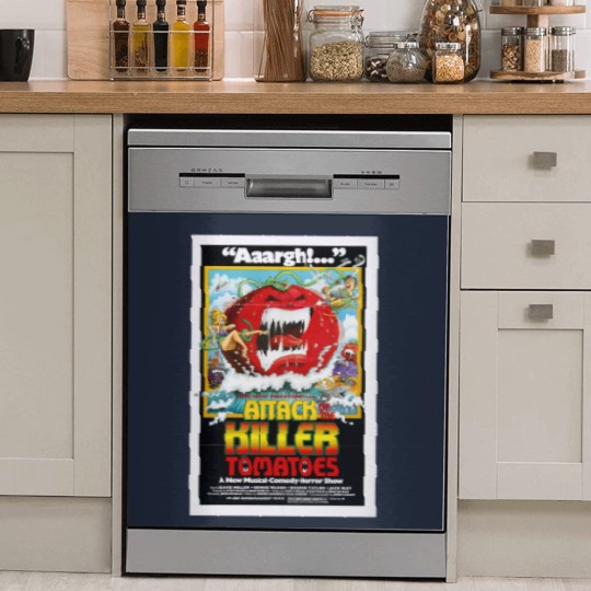 Discover Attack of the Killer Tomatoes 1978 Movie Poster Dish Washer Covers