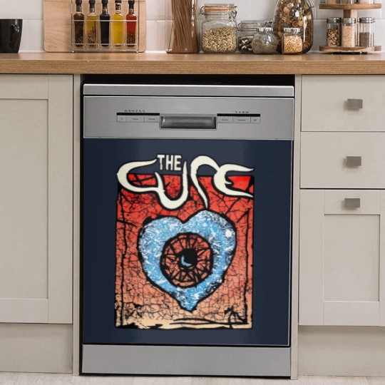 Discover Vintage The Cure Dish Washer Covers, The Cure Dish Washer Covers, Rock Music Graphic Dish Washer Covers