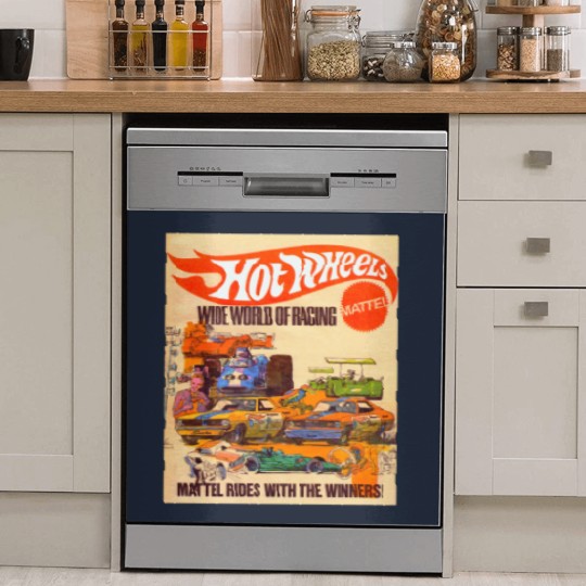 Discover Hot Wheels Vintage Wide World of Racing Dish Washer Covers