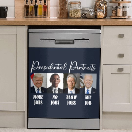 Discover Presidential Portrait Dish Washer Covers - Sarcastic Dish Washer Covers - Women's Dish Washer Covers - Mens Dish Washer Covers