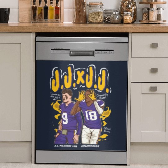 Discover Heavyweight Justin Jefferson x J.J. McCarthy "Championship Mindset" Crewneck Dish Washer Covers