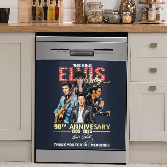 Discover Elvis Presley tour 2025, Elvis 90th Anniversary Dish Washer Covers 2D