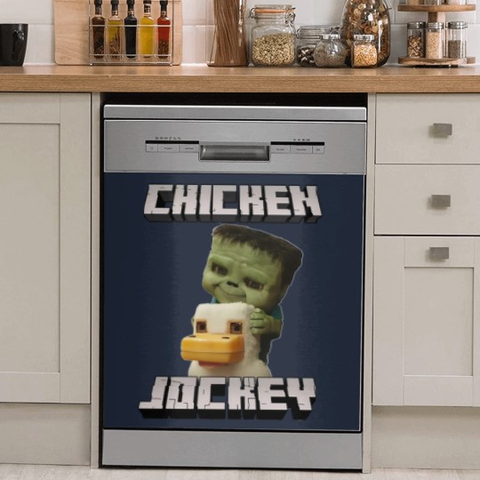 Discover Chicken Jockey Minecraft Movie Dish Washer Covers, Minecraft Movie Dish Washer Covers