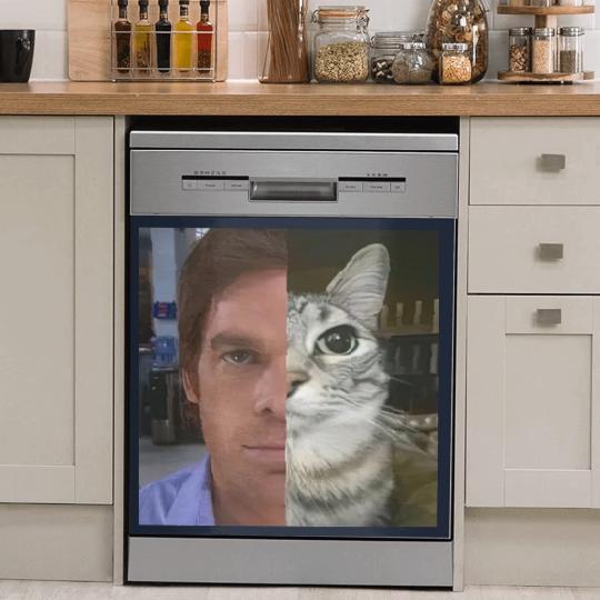 Discover Dext Morgan Dish Washer Covers, Funny Cat Meme Dish Washer Covers, Unisex Heavy Cotton Dish Washer Covers, Gift for Dexter Fans, TV Show Fan Dish Washer Covers