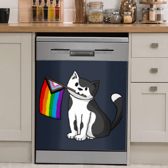 Discover Progress Pride  Pride Cat Dish Washer Covers