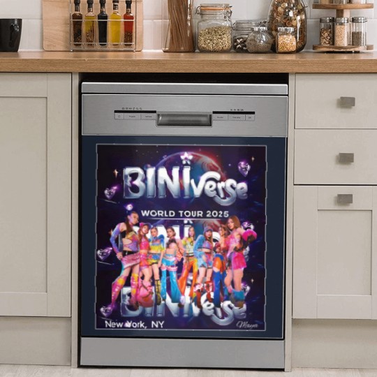 Discover BiniVerse World Tour 2025 Concert Dish Washer Covers, Bini Blooms Concert Dish Washer Covers, bini tour concert 2025