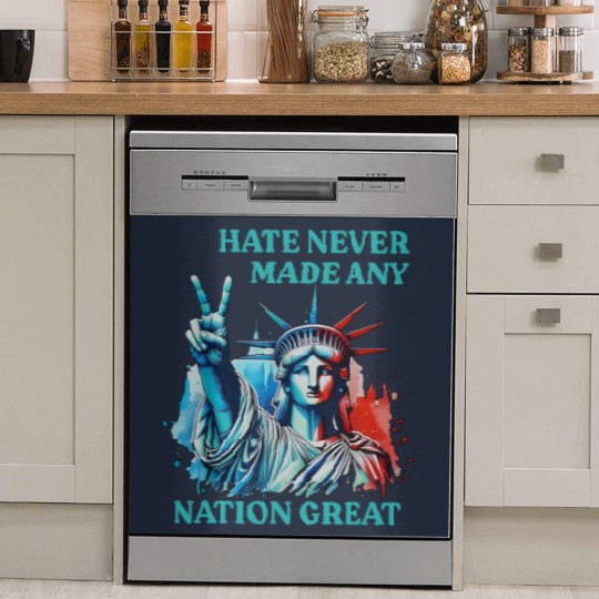 Discover Hate Never Made Any Nation Great Peace Anti Trump Dish Washer Covers