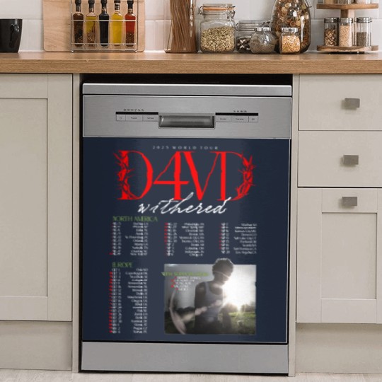 Discover D4VD Withered 2025 World Tour Dates Dish Washer Covers