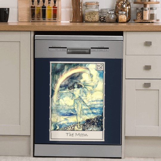 Discover Tarot - The Moon - Tarot - Dish Washer Covers