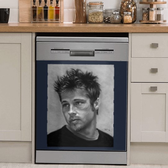 Discover Brad Pitt drawing Classic Unisex Dish Washer Covers