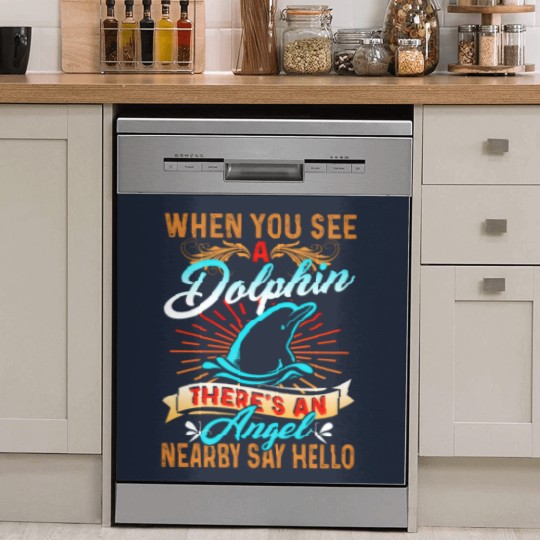 Discover Dolphin Dish Washer Covers - Dolphin Angel Dish Washer Covers Dish Washer Covers