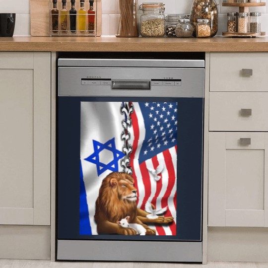 Discover American Israel Israeli Flag, Lion Of Judah American Israeli Flag Dish Washer Covers