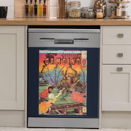 Discover Comic World Tour Gambino  Comic World Tour Gambino Dish Washer Covers