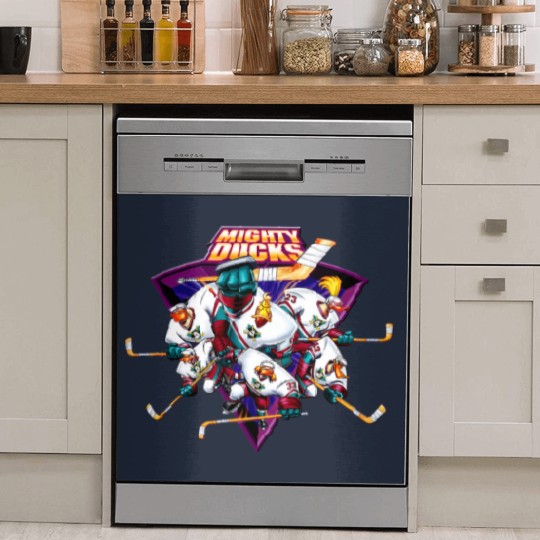 Discover Vintage Mighty Ducks Flashs Dish Washer Covers