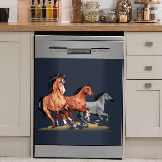 Discover Horses | Three Horses Dish Washer Covers