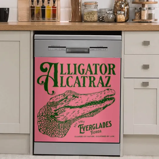 Discover Alligator Alcatraz Dish Washer Covers, Everglades Florida Parody,  Swamp Humor Dish Washer Covers, Dark Humor Dish Washer Covers