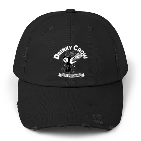 Discover Drinky Crow Team Unisex Distressed Caps