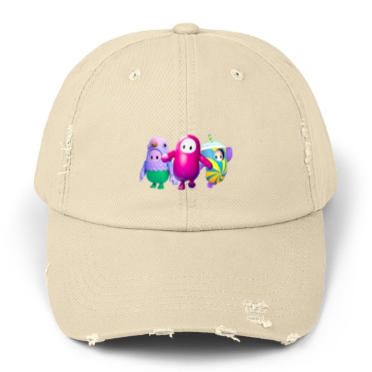 Discover Fall guys! Unisex Distressed Caps