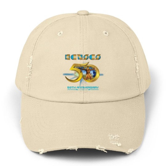 Discover Kansas Band 50th Anniversary Unisex Distressed Caps