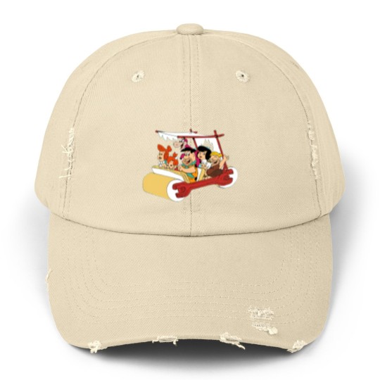 Discover The Flintstones Unisex Distressed Caps, The Flintstones Characters Unisex Distressed Caps