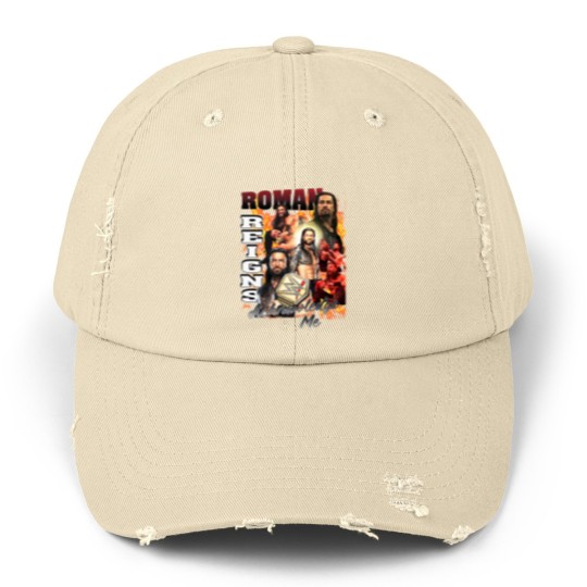 Discover Roman Reigns Acknowledge Me Unisex Softstyle Unisex Distressed Caps, Roman Reigns Unisex Unisex Distressed Caps