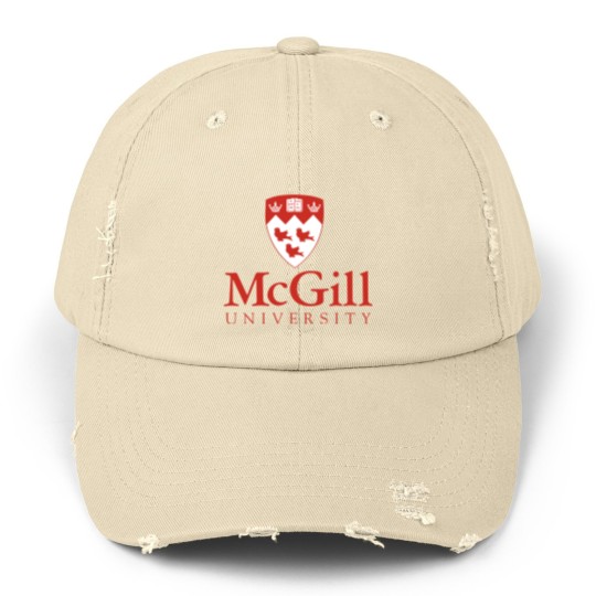 Discover McGill Univ Logo Unisex Distressed Caps