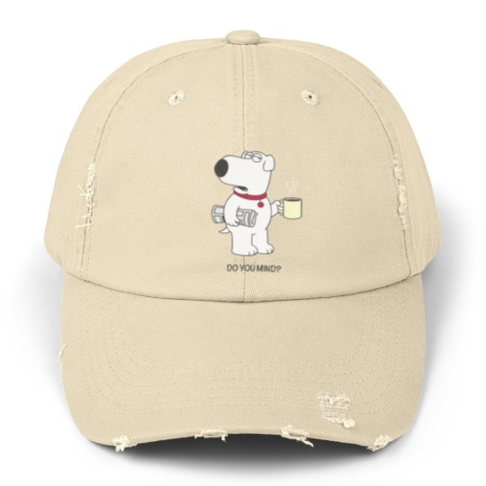 Discover Brian Griffin Happy Unisex Distressed Caps | Family Guy