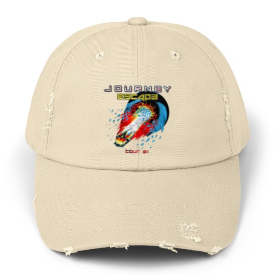 Discover Journey Escape Tour 1981 Rock Band Music Unisex Distressed Caps