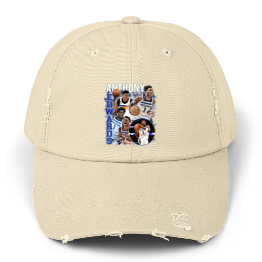 Discover Anthony Edwards Graphic Unisex Distressed Caps, Basketball Unisex Distressed Caps