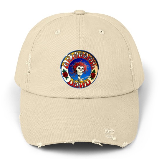 Discover The Dead Skull and The Grateful Beautiful. Unisex Distressed Caps