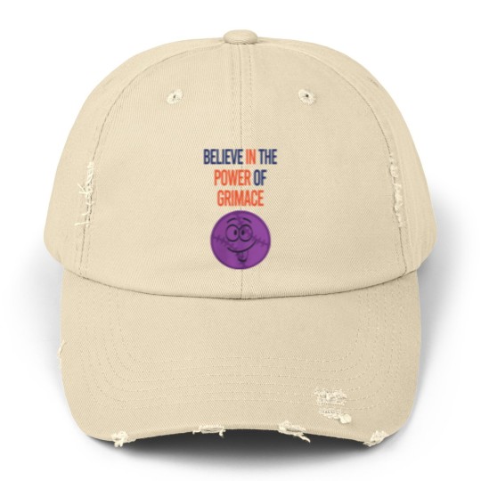 Discover Grimace Mets Unisex Distressed Caps up to 5xl | NY Mets Humorous Gift, New York Baseball Winning Streak Fan Lucky Charm McD's Grimace, Orange and blue, Truth