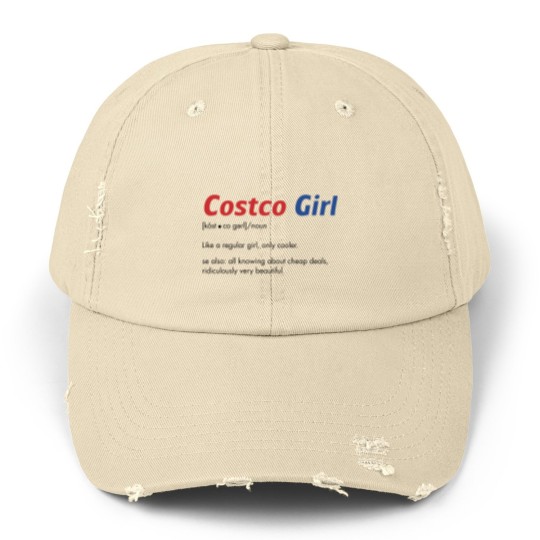 Discover Funny Costco Unisex Distressed Caps "Costco Girl" Costco Costco Employees and  Costco Lovers