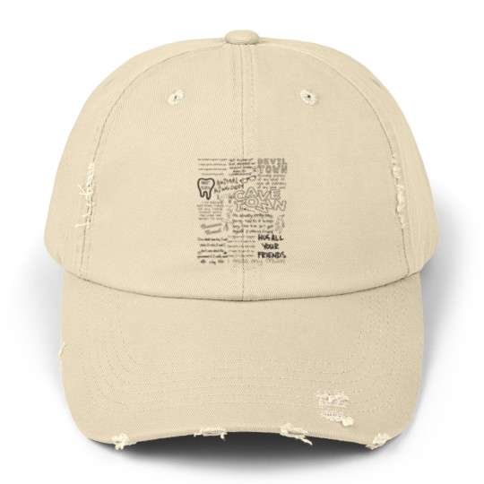 Discover Cavetown Doodle Unisex Heavy Cotton Unisex Distressed Caps