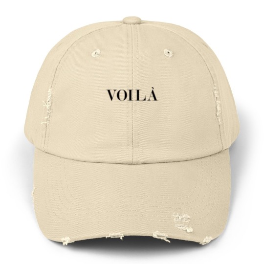 Discover Voila, Voila Unisex Distressed Caps, French Unisex Distressed Caps, Voila Women Unisex Distressed Caps, Unisex Unisex Distressed Caps