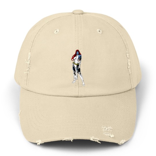 Discover Mystique Sticker.png Unisex Distressed Caps