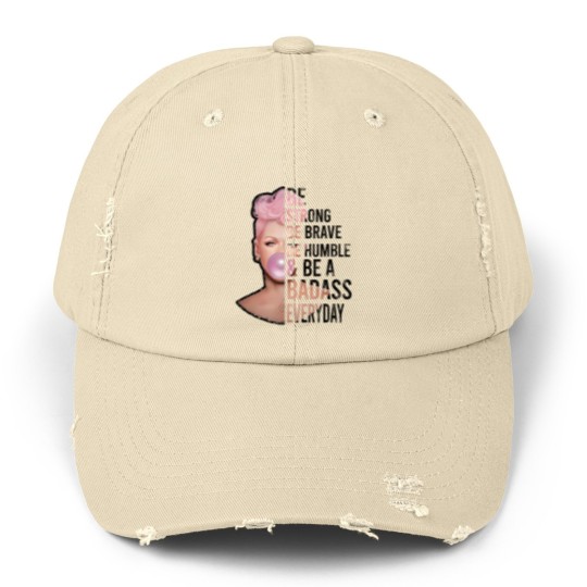 Discover P!nk Be Strong Unisex Distressed Caps, Trustfall Album Unisex Distressed Caps, Pink Singer Tour Unisex Distressed Caps, Summer Carnival 2024