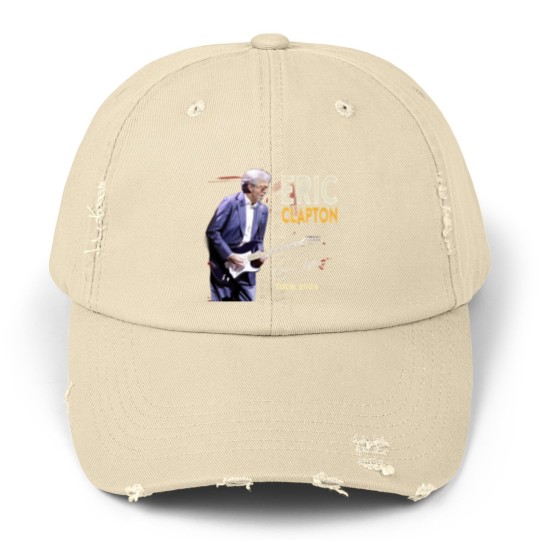 Discover Eric Clapton 2024 tour Music Black Unisex Distressed Caps Great Gift