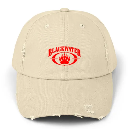 Discover Blackwater Classic Logo Unisex Distressed Caps